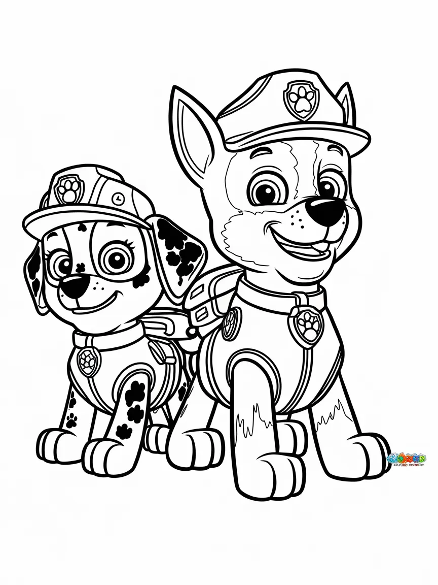 Paw patrol coloring pages - 166 | ColoringPagesDesign