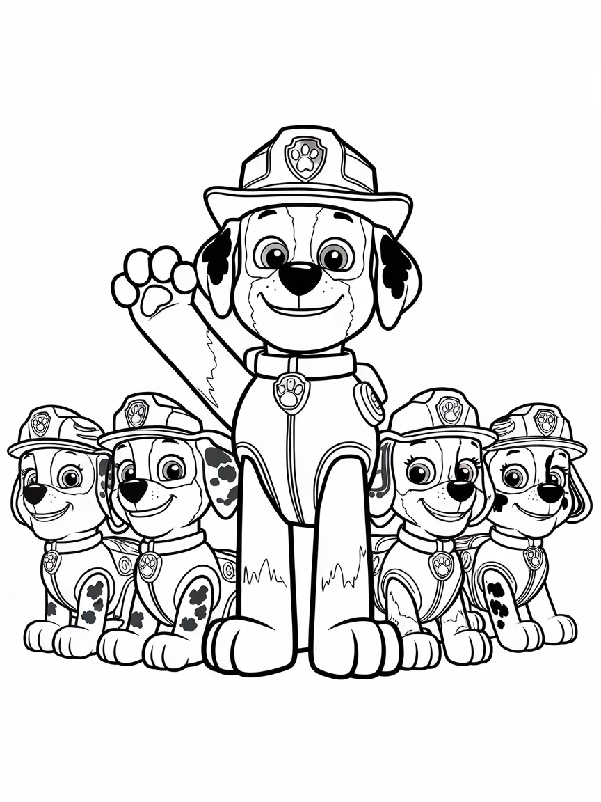 Paw patrol coloring pages - 1207 | ColoringPagesDesign