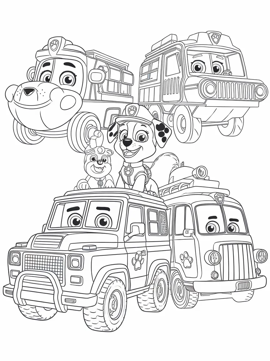 Paw patrol coloring pages - 1209 | ColoringPagesDesign