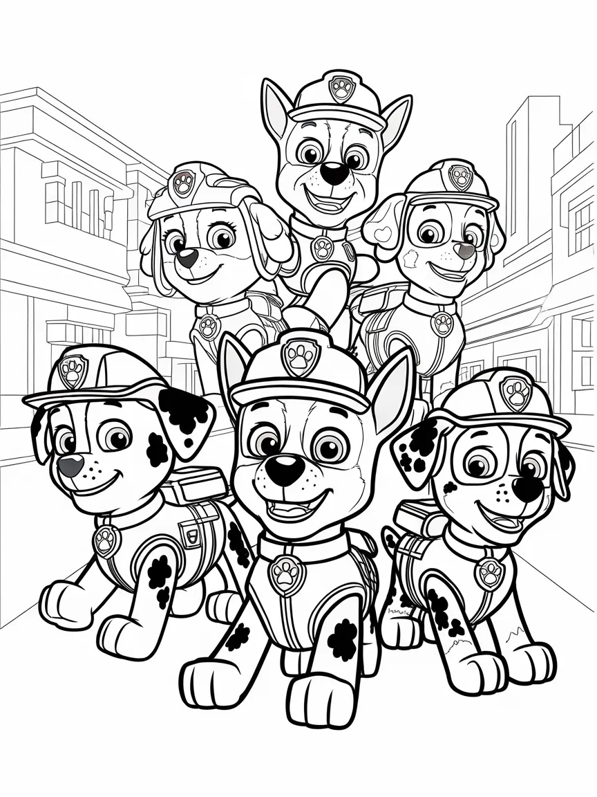 Paw patrol coloring pages - 2191 | ColoringPagesDesign