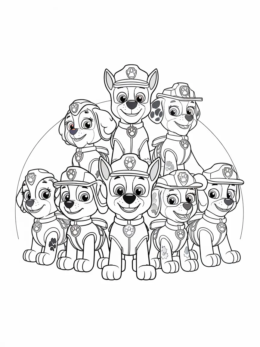 Paw patrol coloring pages - 2192 | ColoringPagesDesign