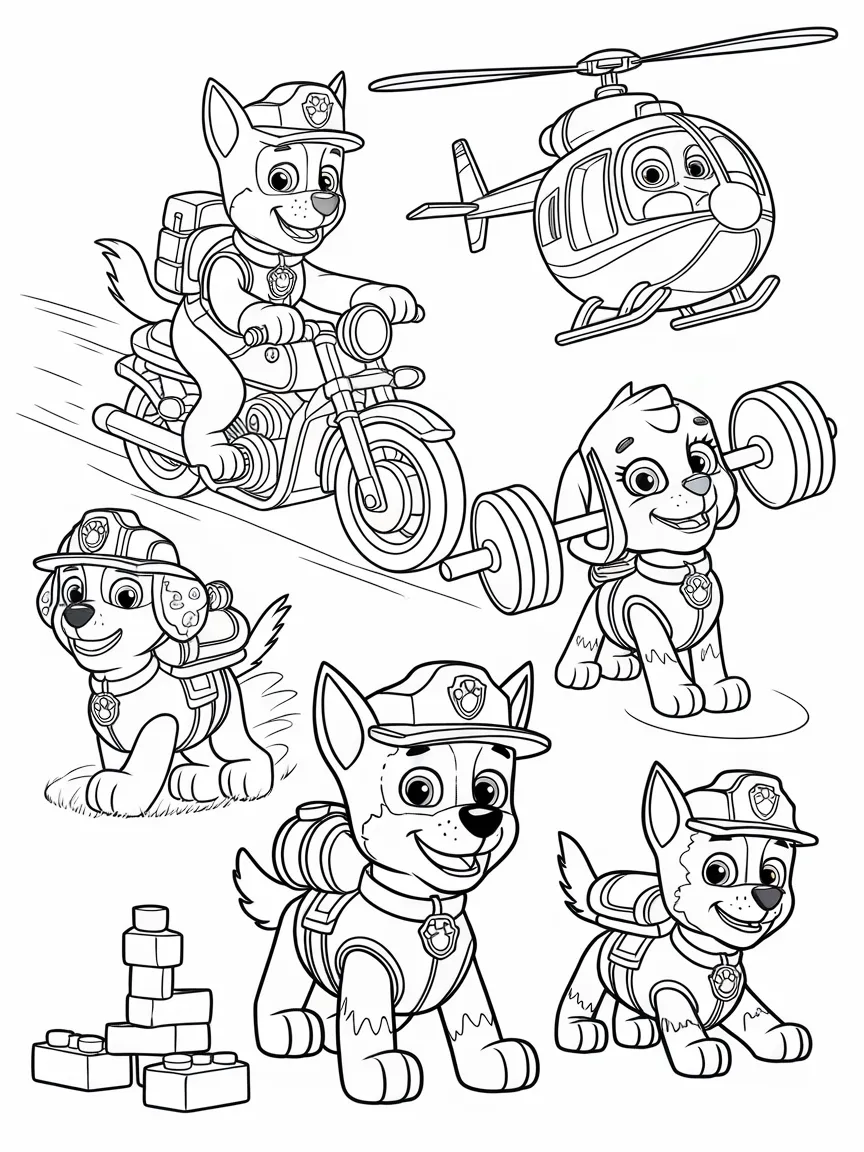 Paw patrol coloring pages - 2193 | ColoringPagesDesign