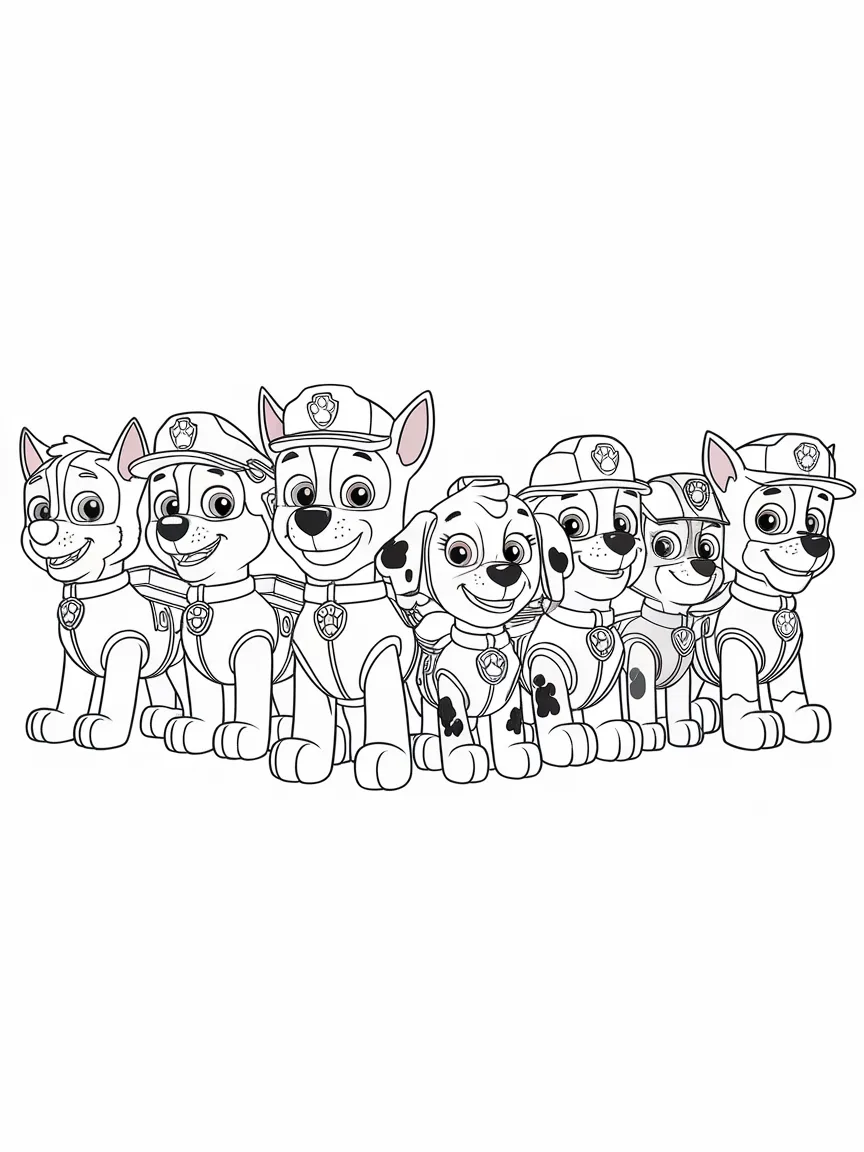 Paw patrol coloring pages - 2194 | ColoringPagesDesign