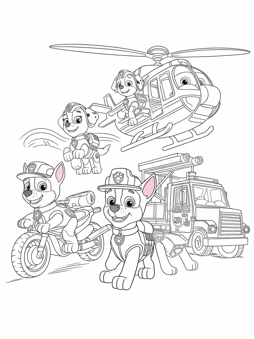 Paw patrol coloring pages - 2195 | ColoringPagesDesign