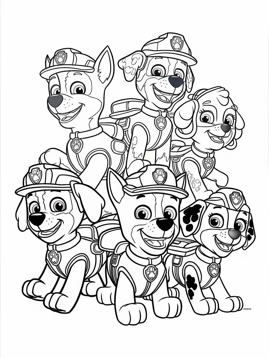 Paw patrol coloring pages - 2196 | ColoringPagesDesign