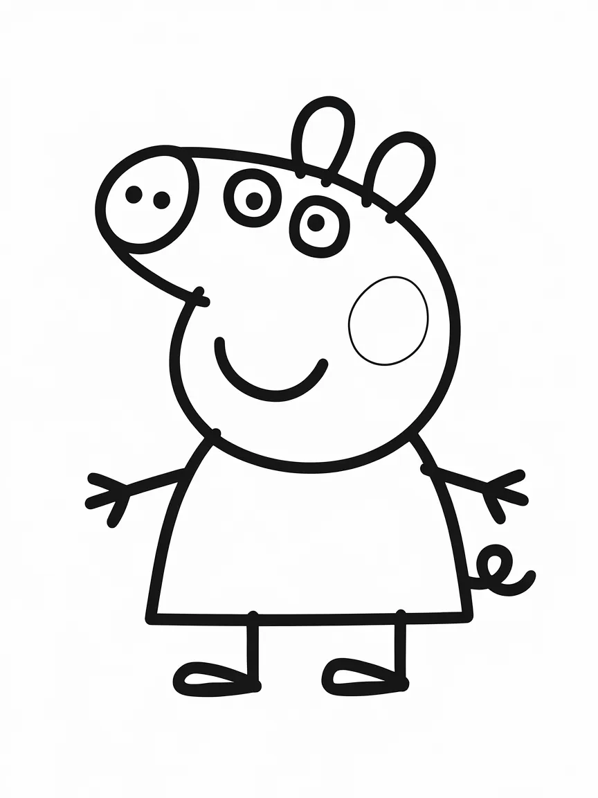 Peppa pig coloring pages - 422 | ColoringPagesDesign