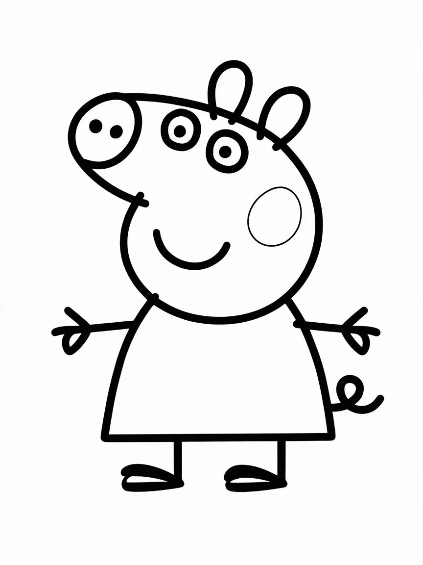 Peppa pig coloring pages - 424 | ColoringPagesDesign