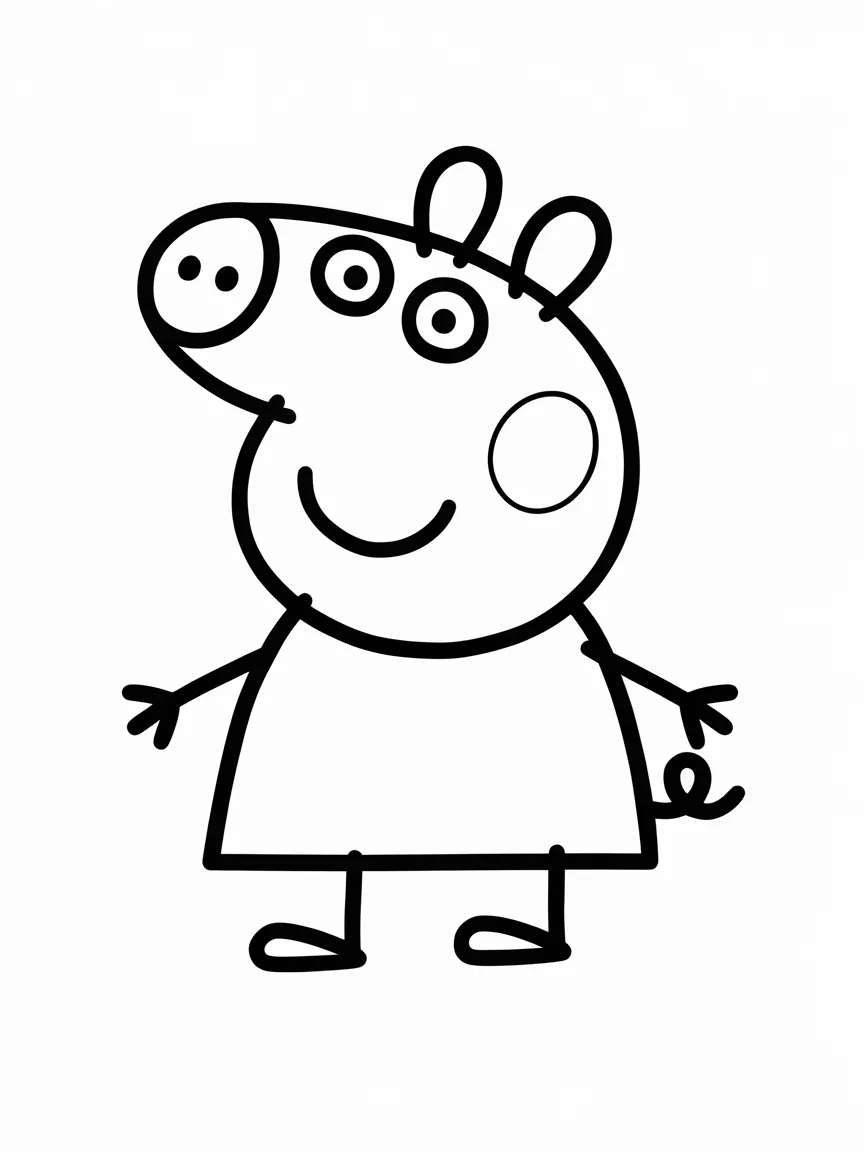 Peppa pig coloring pages - 425 | ColoringPagesDesign