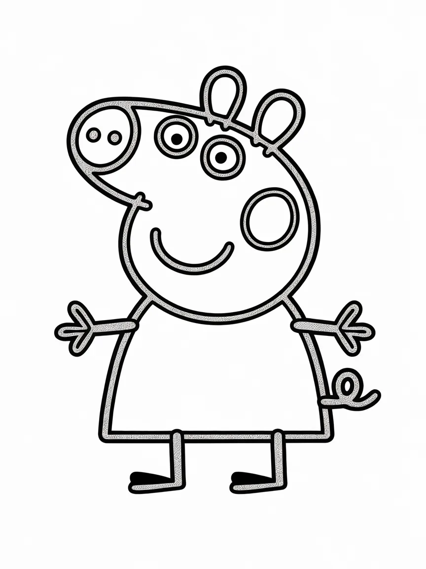 Peppa pig coloring pages - 426 | ColoringPagesDesign