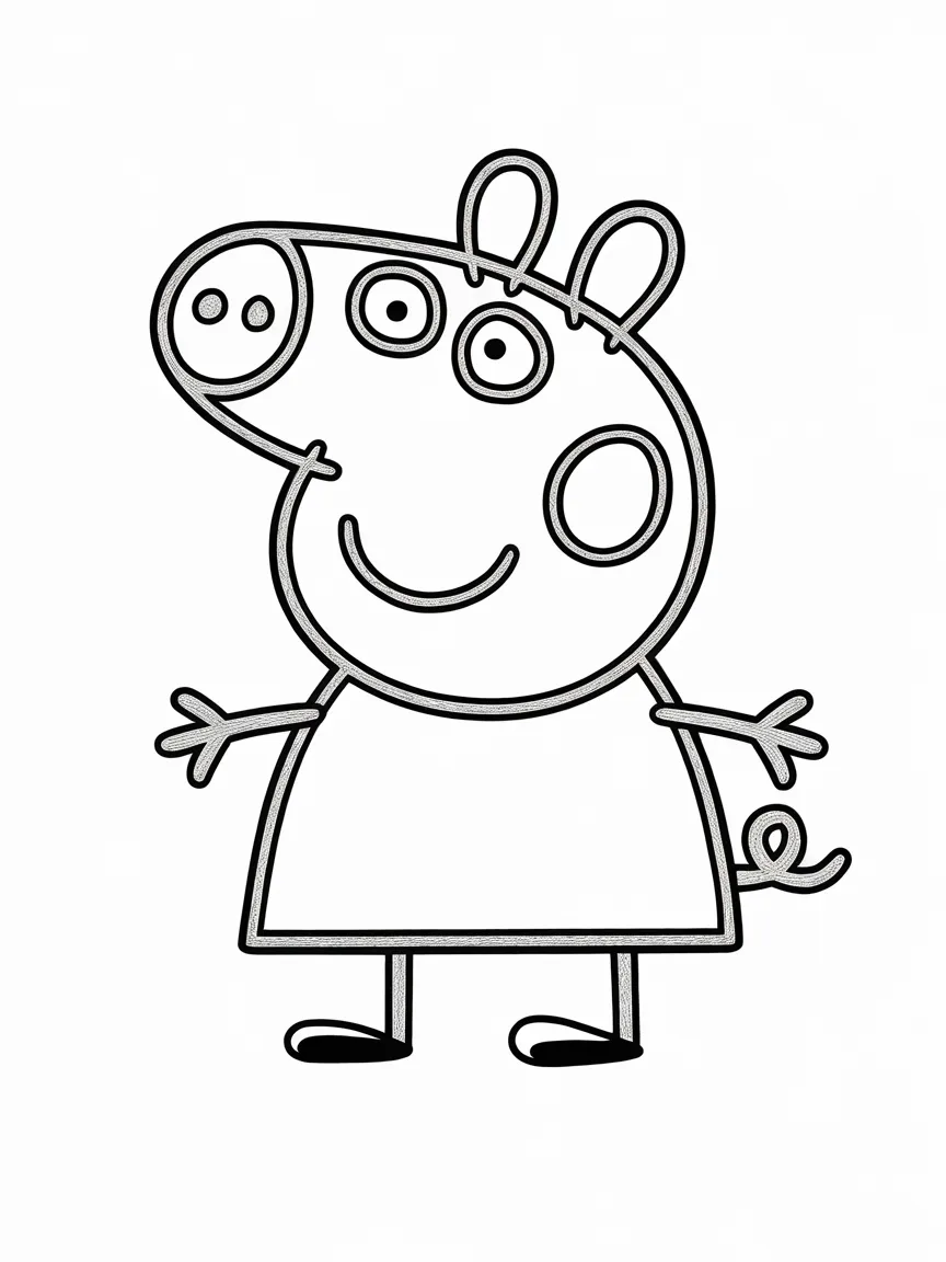 Peppa pig coloring pages - 427 | ColoringPagesDesign