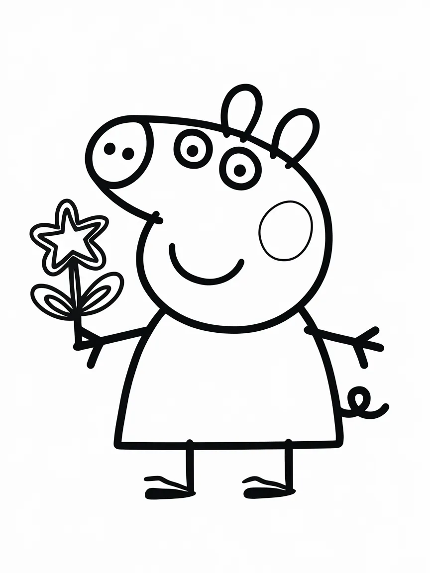 Peppa pig coloring pages - 428 | ColoringPagesDesign