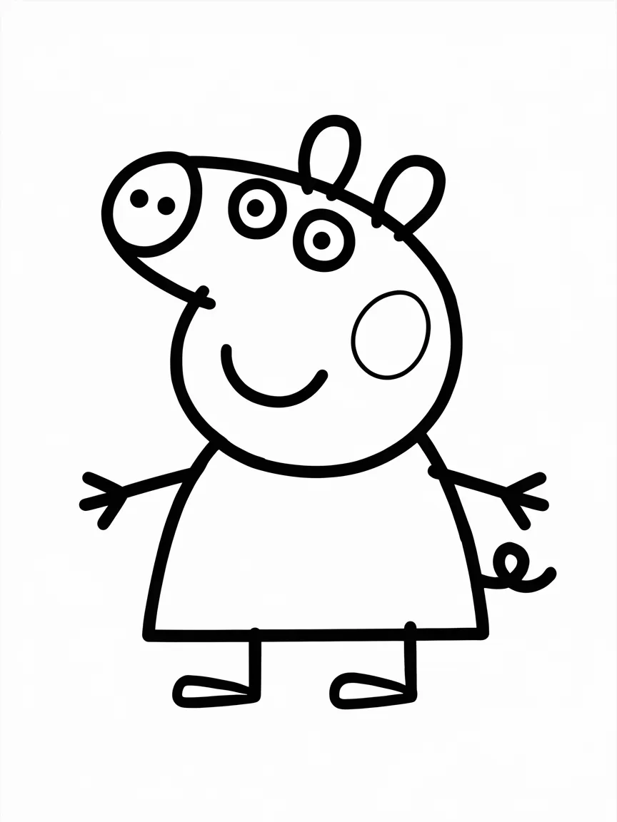 Peppa pig coloring pages - 429 | ColoringPagesDesign