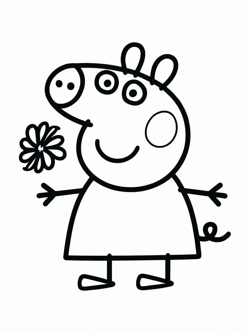 Peppa pig coloring pages - 430 | ColoringPagesDesign