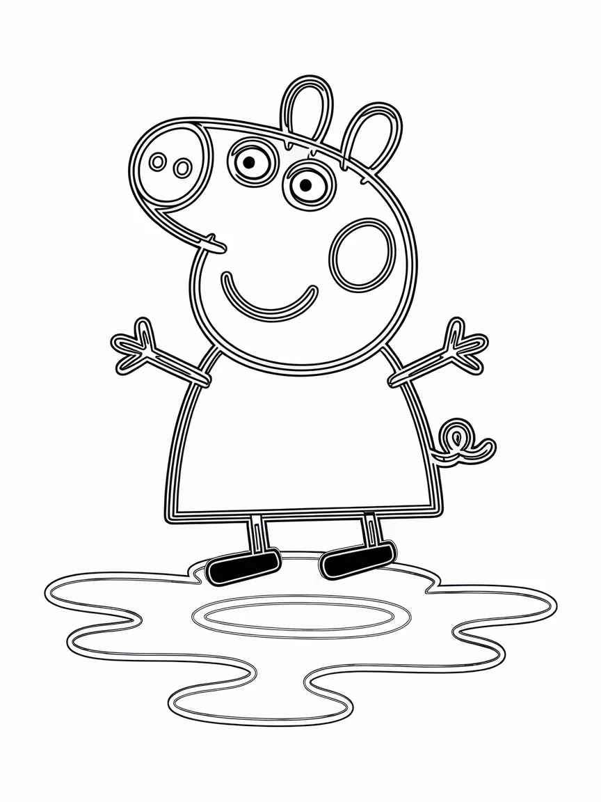 Peppa pig coloring pages - 1446 | ColoringPagesDesign