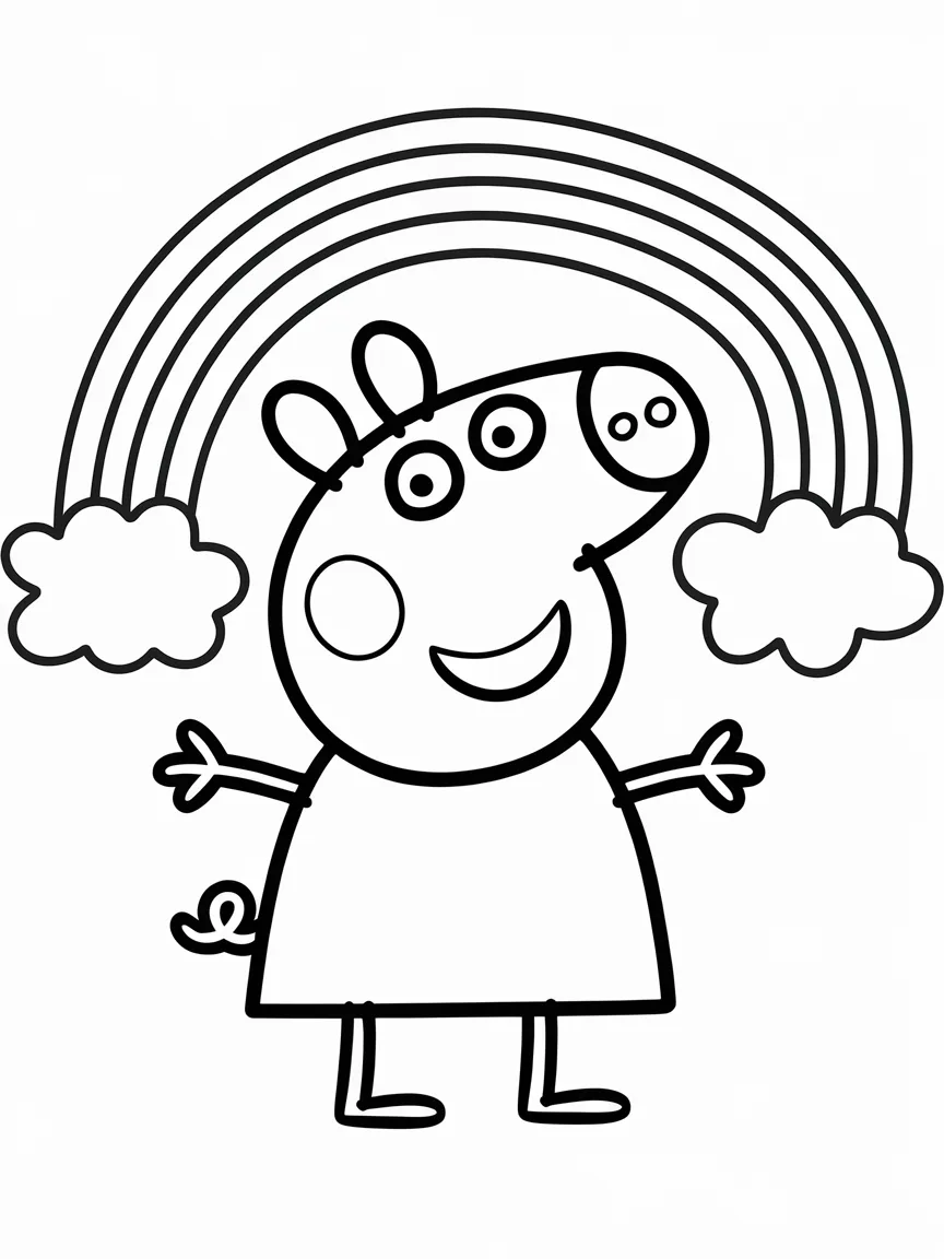 Peppa pig coloring pages - 1452 | ColoringPagesDesign