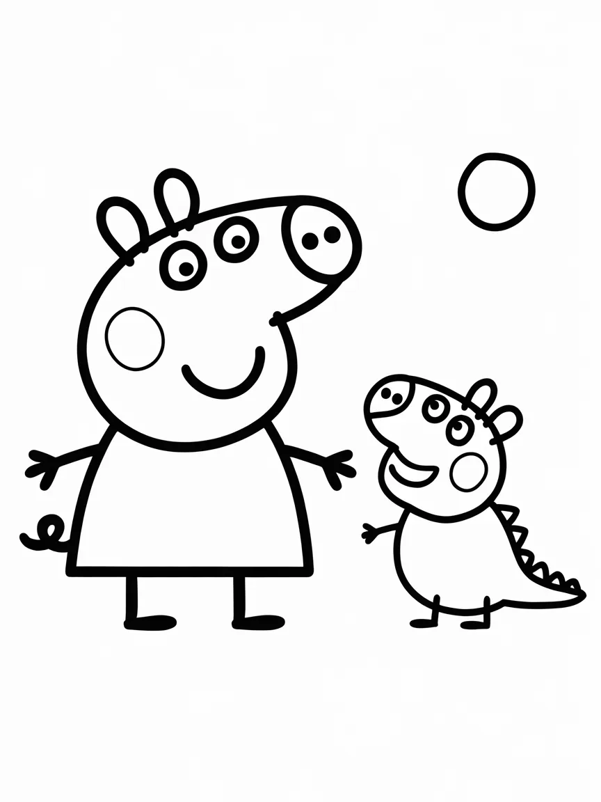 Peppa pig coloring pages - 1453 | ColoringPagesDesign