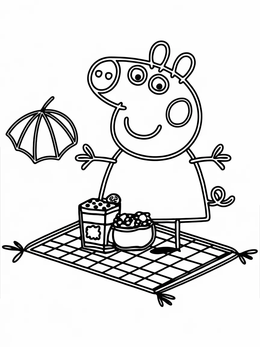 Peppa pig coloring pages - 1454 | ColoringPagesDesign