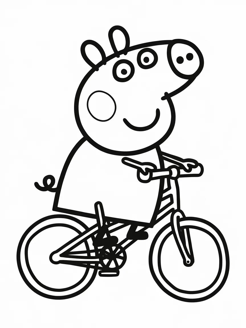 Peppa pig coloring pages - 2242 | ColoringPagesDesign