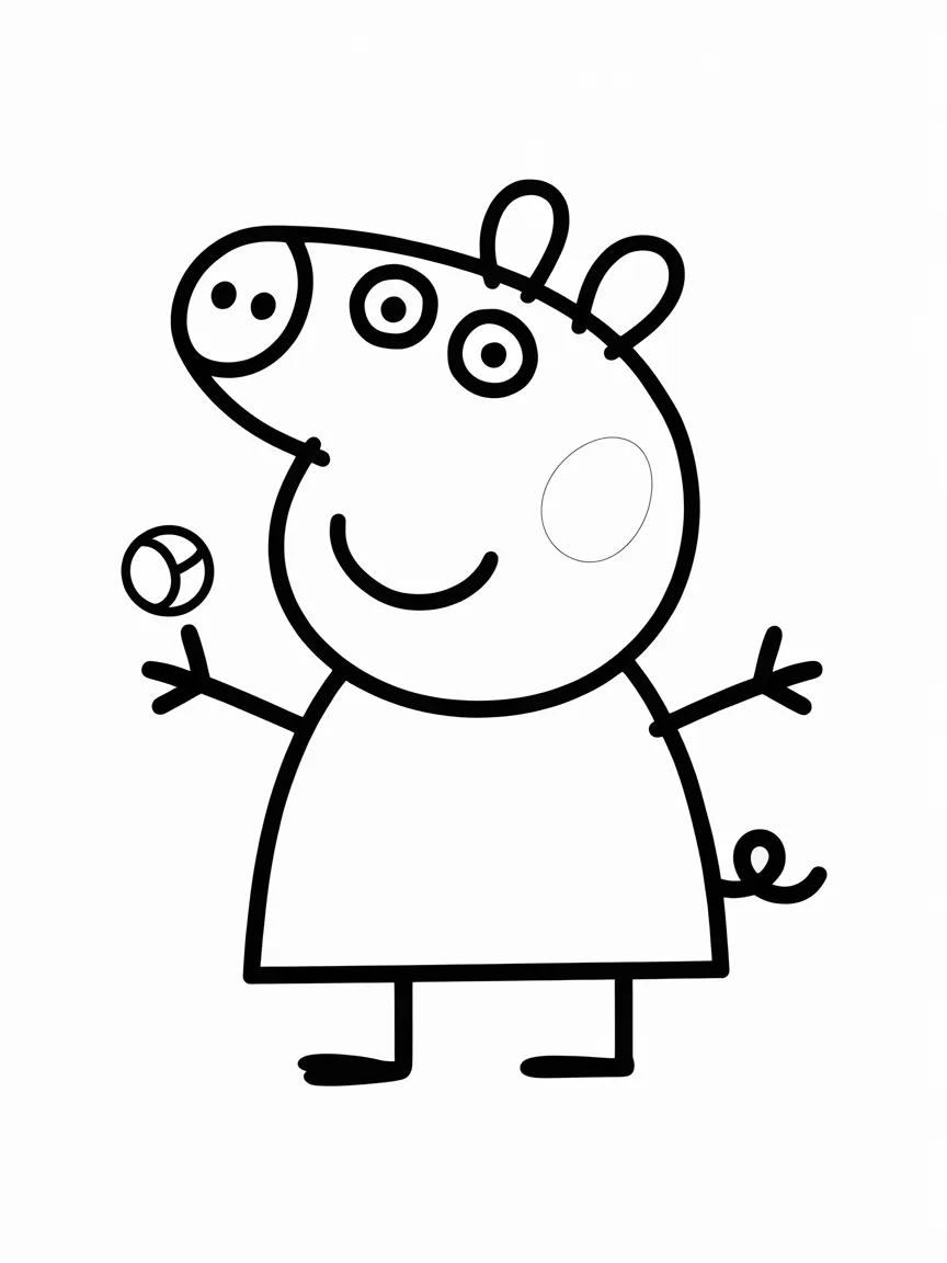 Peppa pig coloring pages - 2243 | ColoringPagesDesign