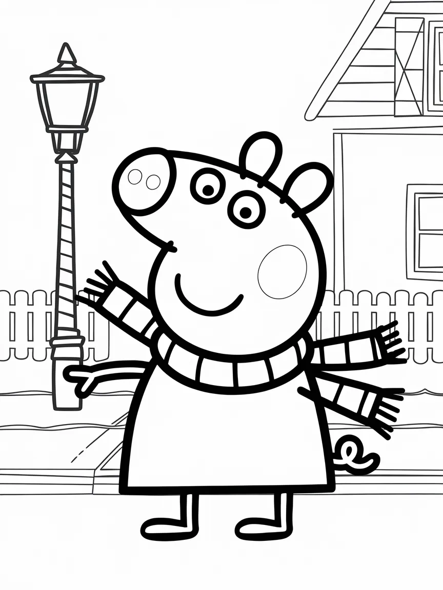 Peppa pig coloring pages - 2245 | ColoringPagesDesign