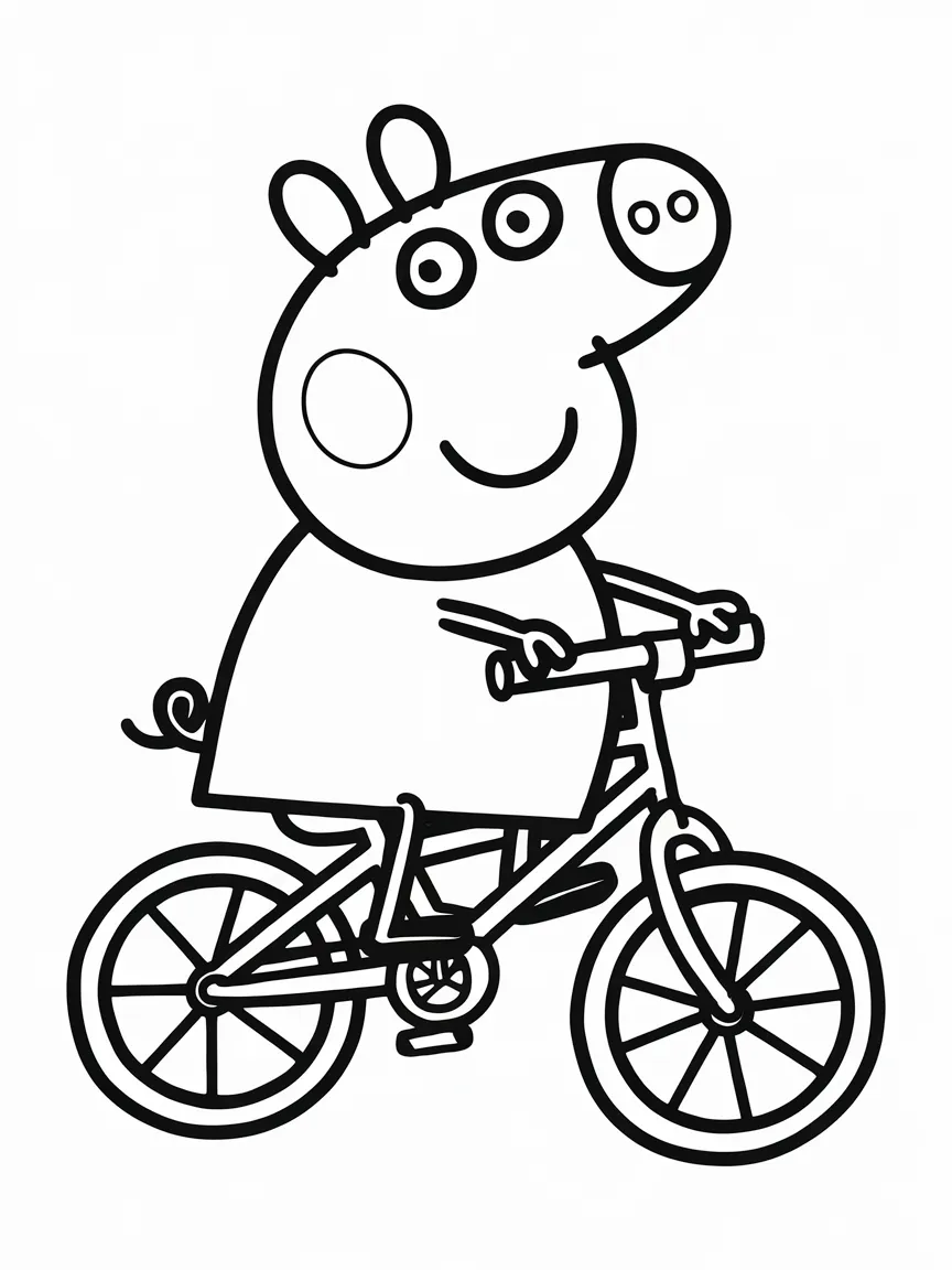 Peppa pig coloring pages - 2246 | ColoringPagesDesign