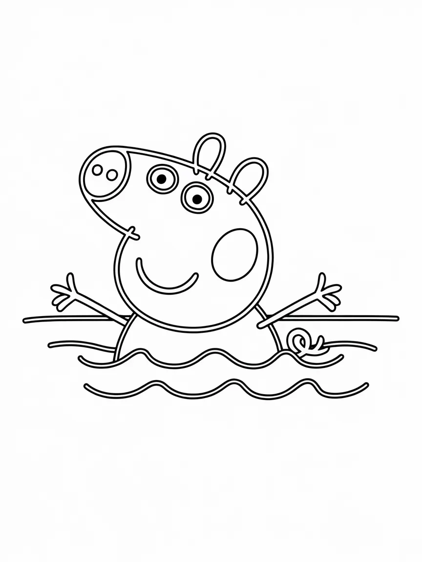 Peppa pig coloring pages - 2247 | ColoringPagesDesign