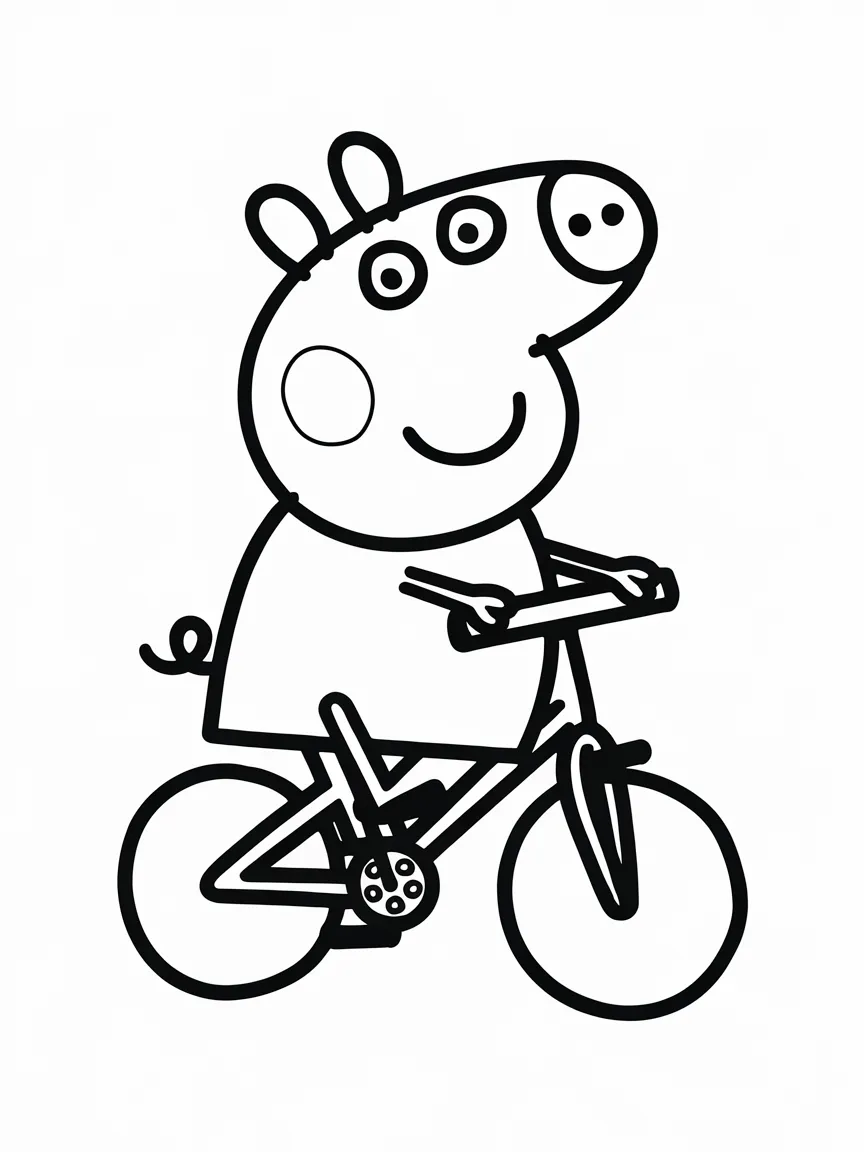 Peppa pig coloring pages - 2248 | ColoringPagesDesign