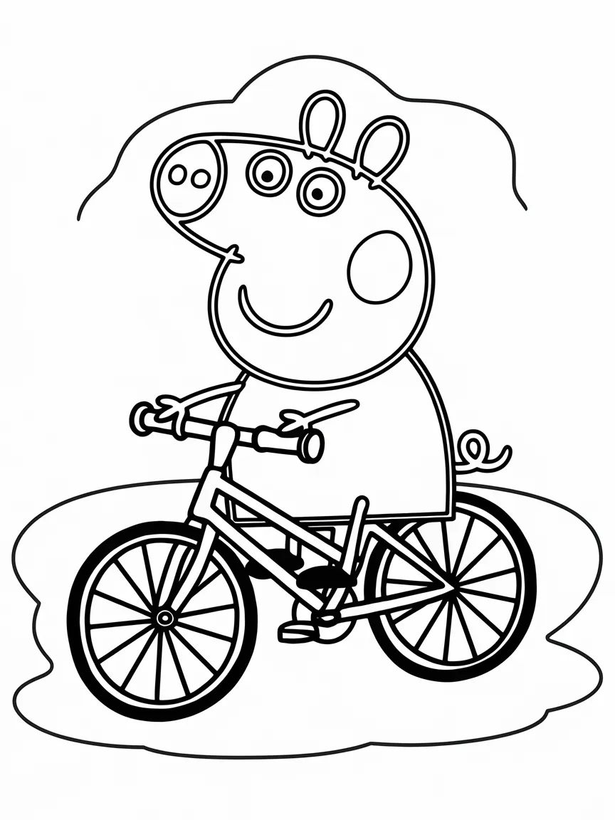 Peppa pig coloring pages - 2249 | ColoringPagesDesign