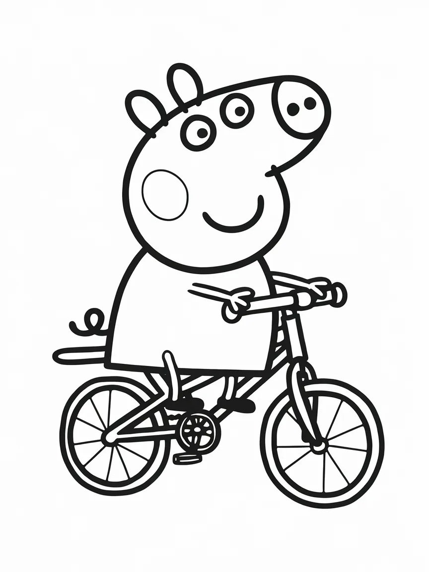 Peppa pig coloring pages - 2251 | ColoringPagesDesign