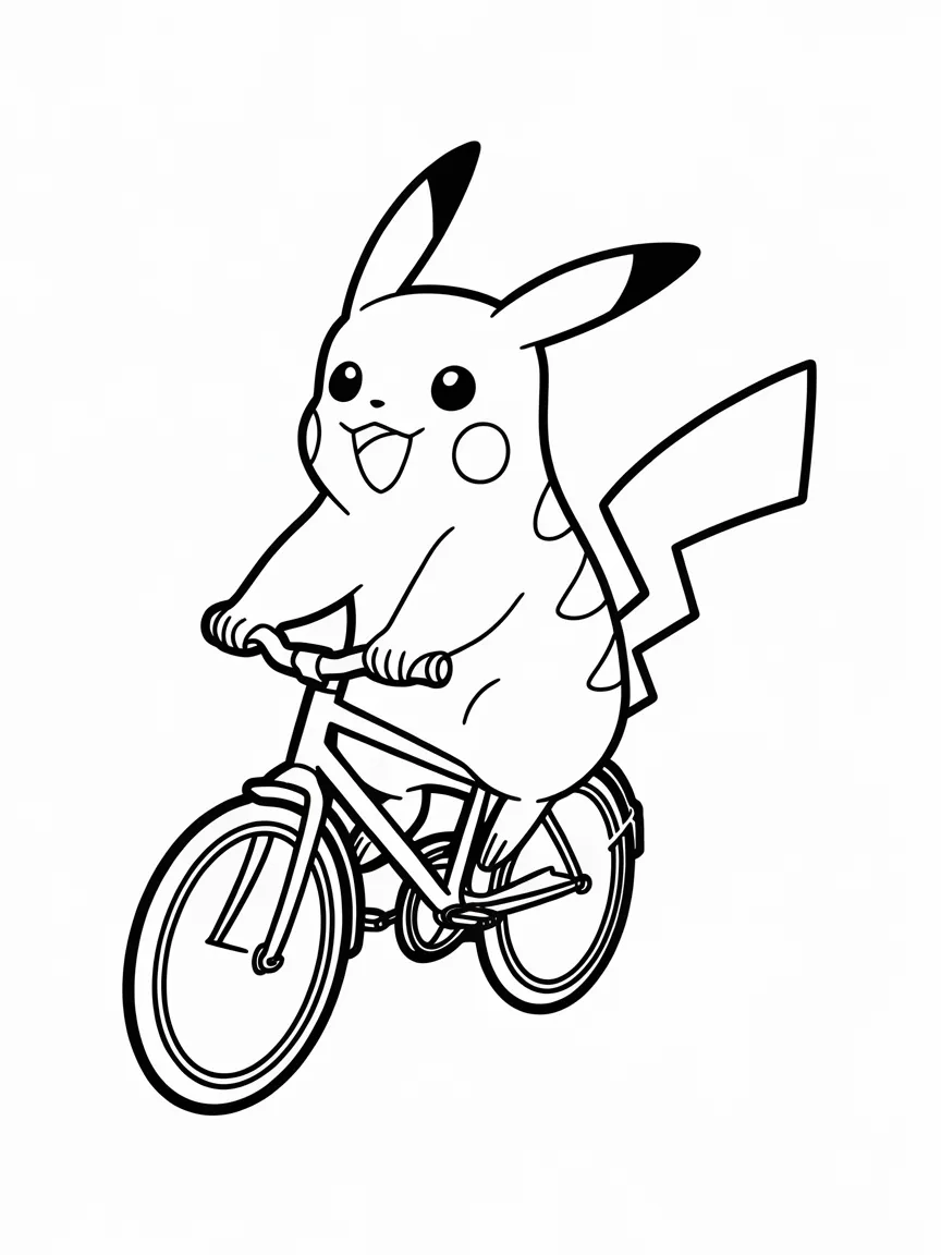 Pikachu coloring pages - 2427 | ColoringPagesDesign