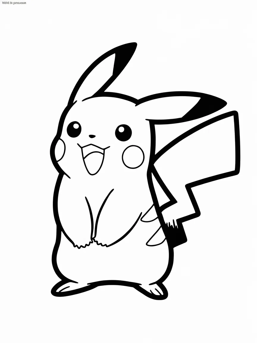 Pikachu coloring pages - 2428 | ColoringPagesDesign