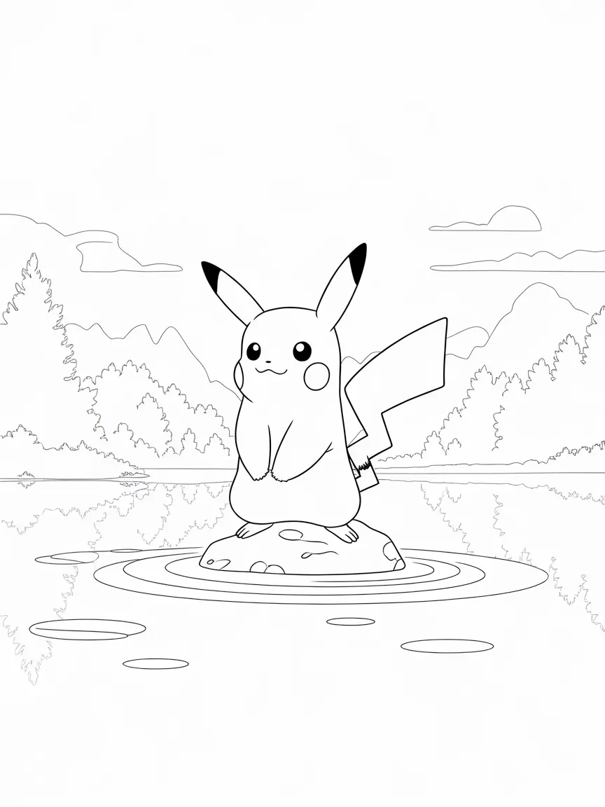 Pikachu coloring pages - 2431 | ColoringPagesDesign