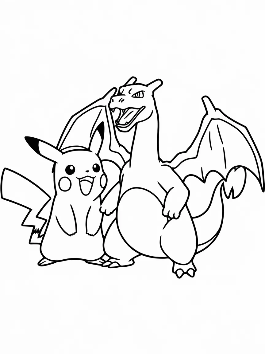 Charizard coloring pages - 2092 | ColoringPagesDesign