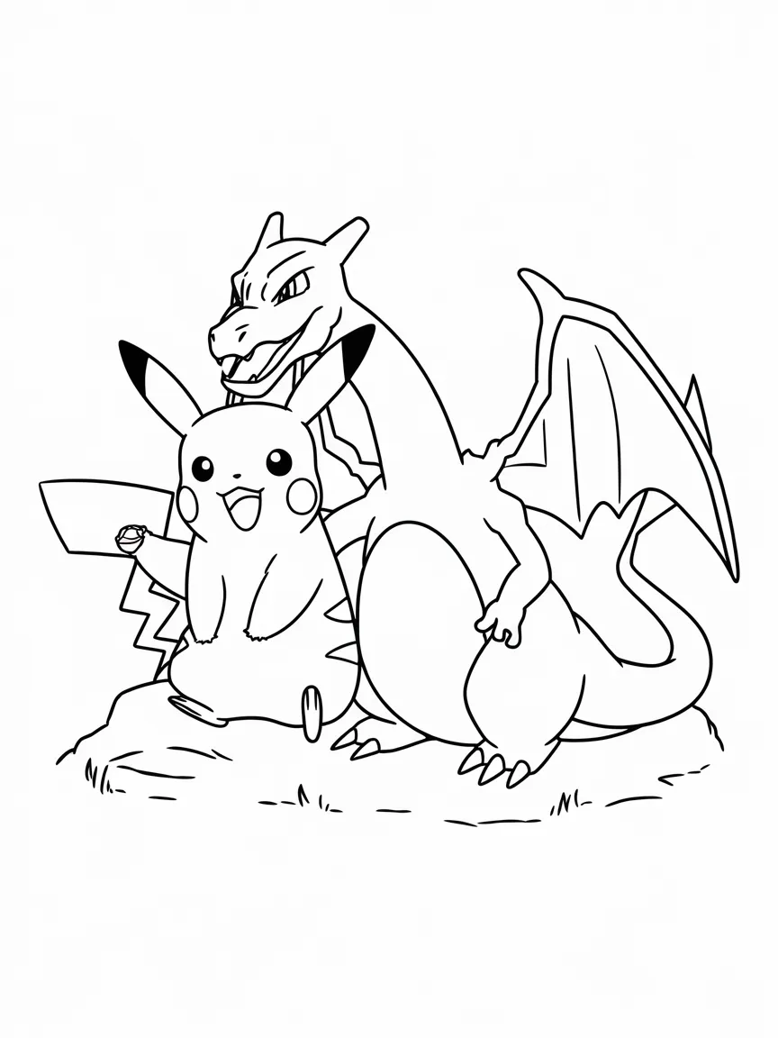 Charizard coloring pages - 2095 | ColoringPagesDesign