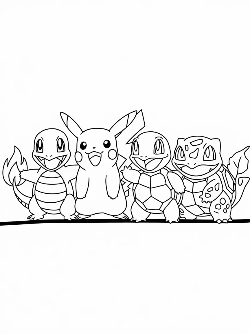 Squirtle coloring pages - 2138 | ColoringPagesDesign