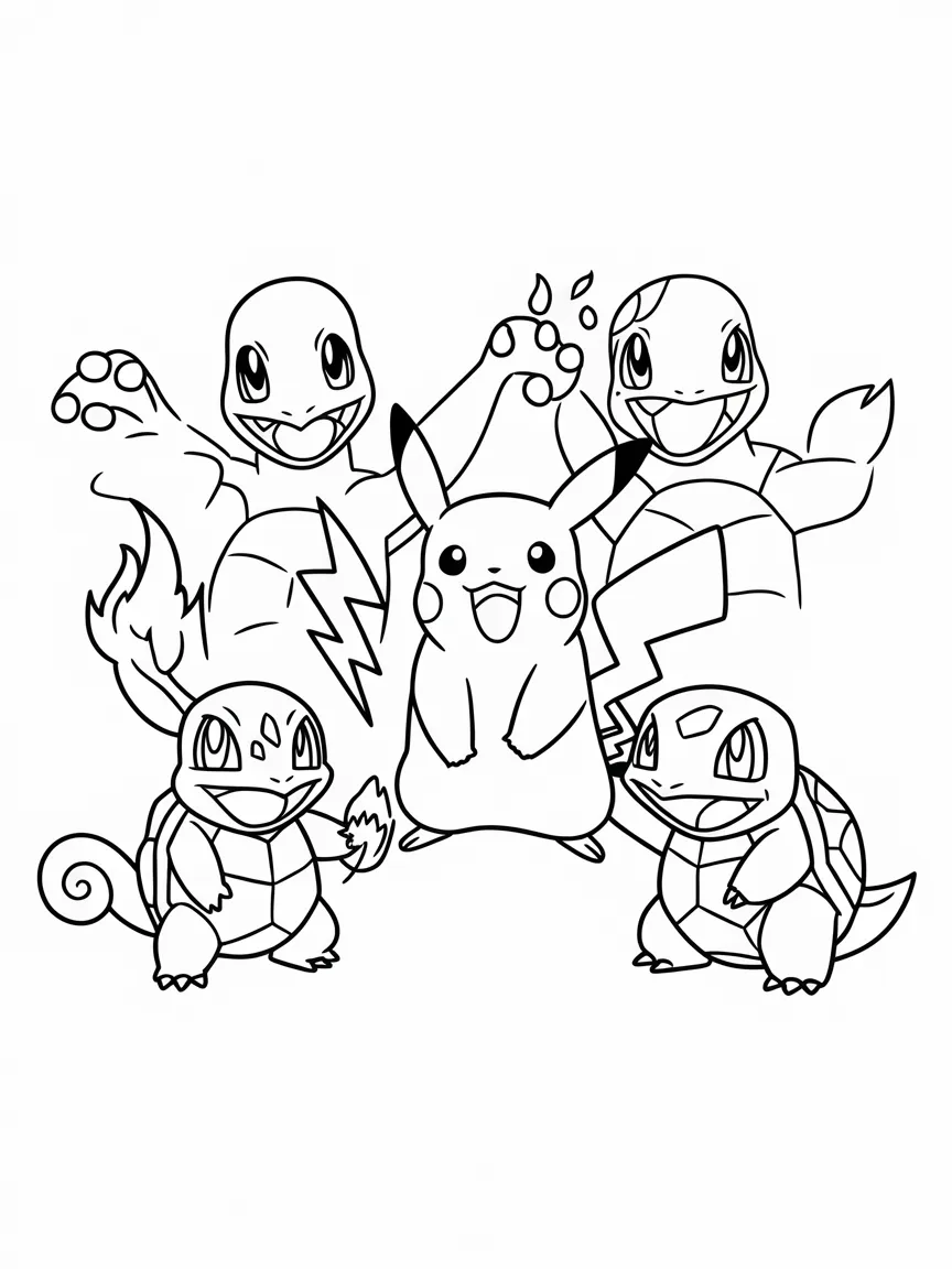 Squirtle coloring pages - 2140 | ColoringPagesDesign