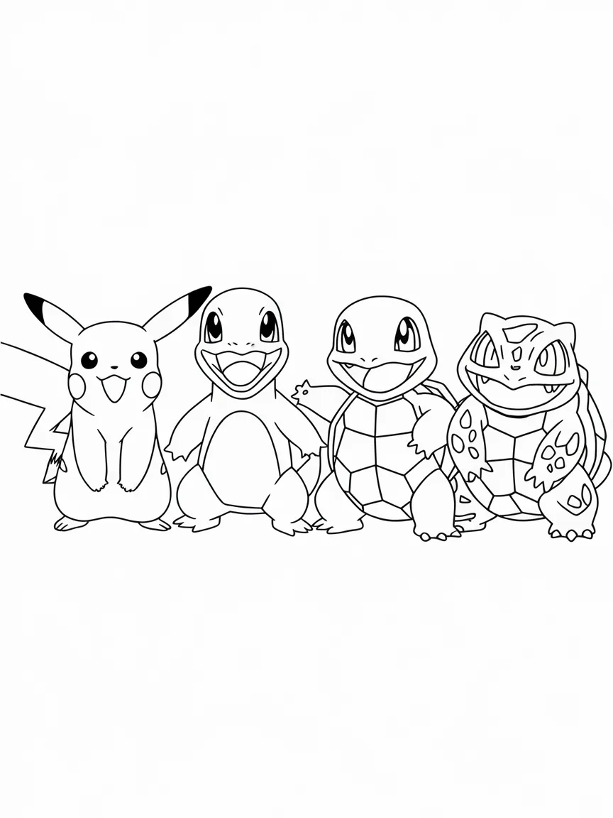 Squirtle coloring pages - 2143 | ColoringPagesDesign