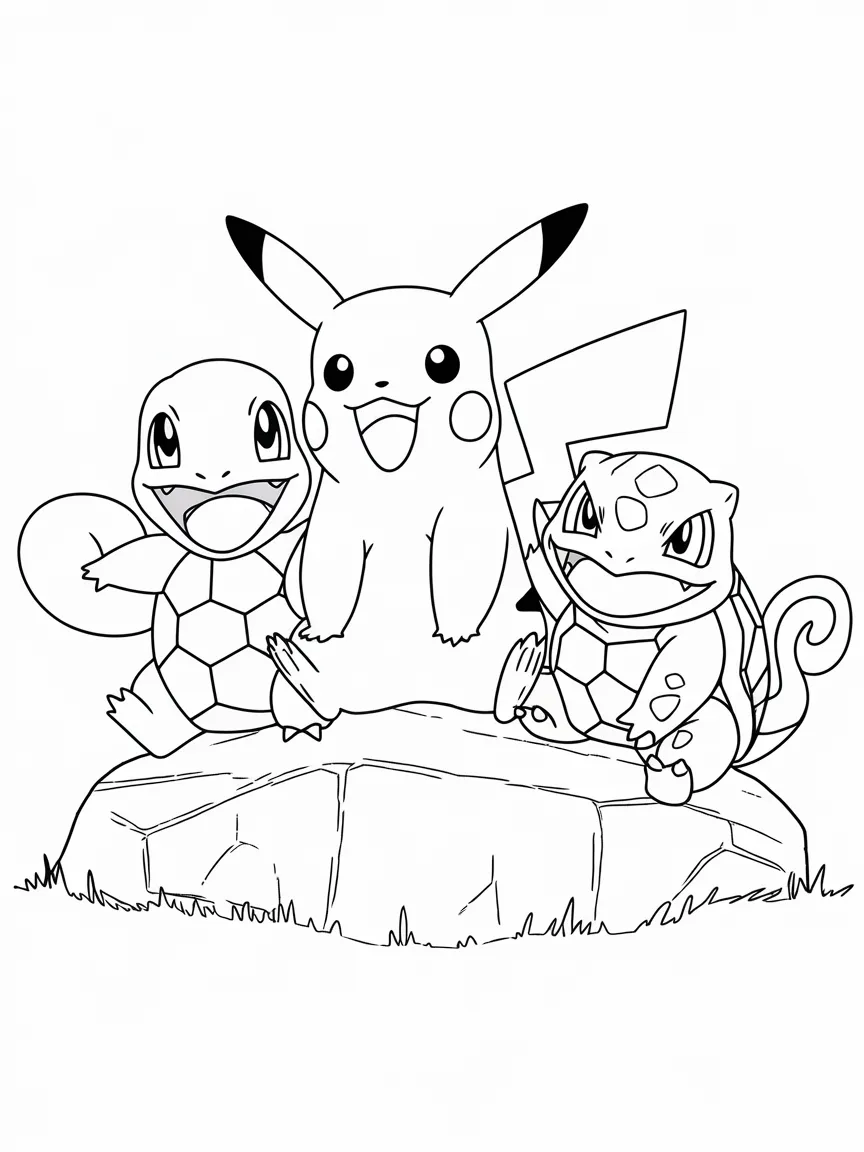 Squirtle coloring pages - 2145 | ColoringPagesDesign