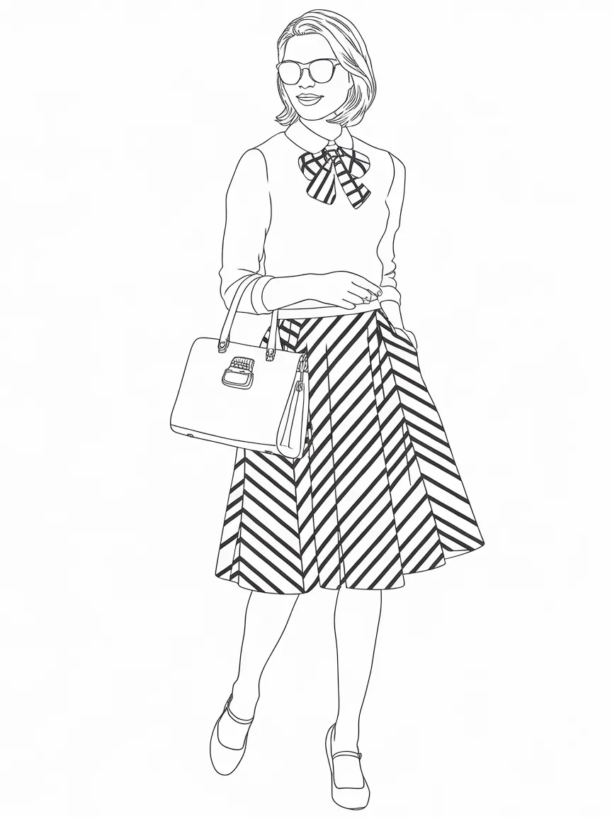 Preppy coloring pages - 696 | ColoringPagesDesign