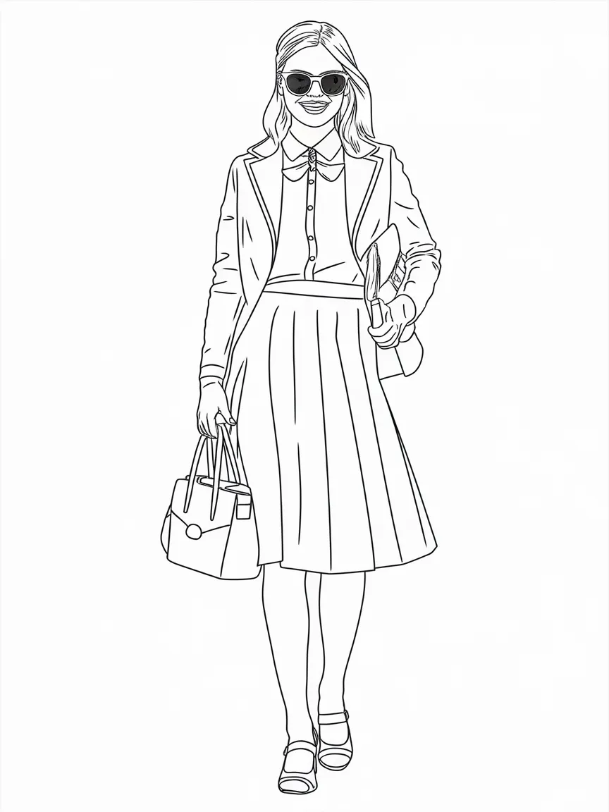 Preppy coloring pages - 699 | ColoringPagesDesign