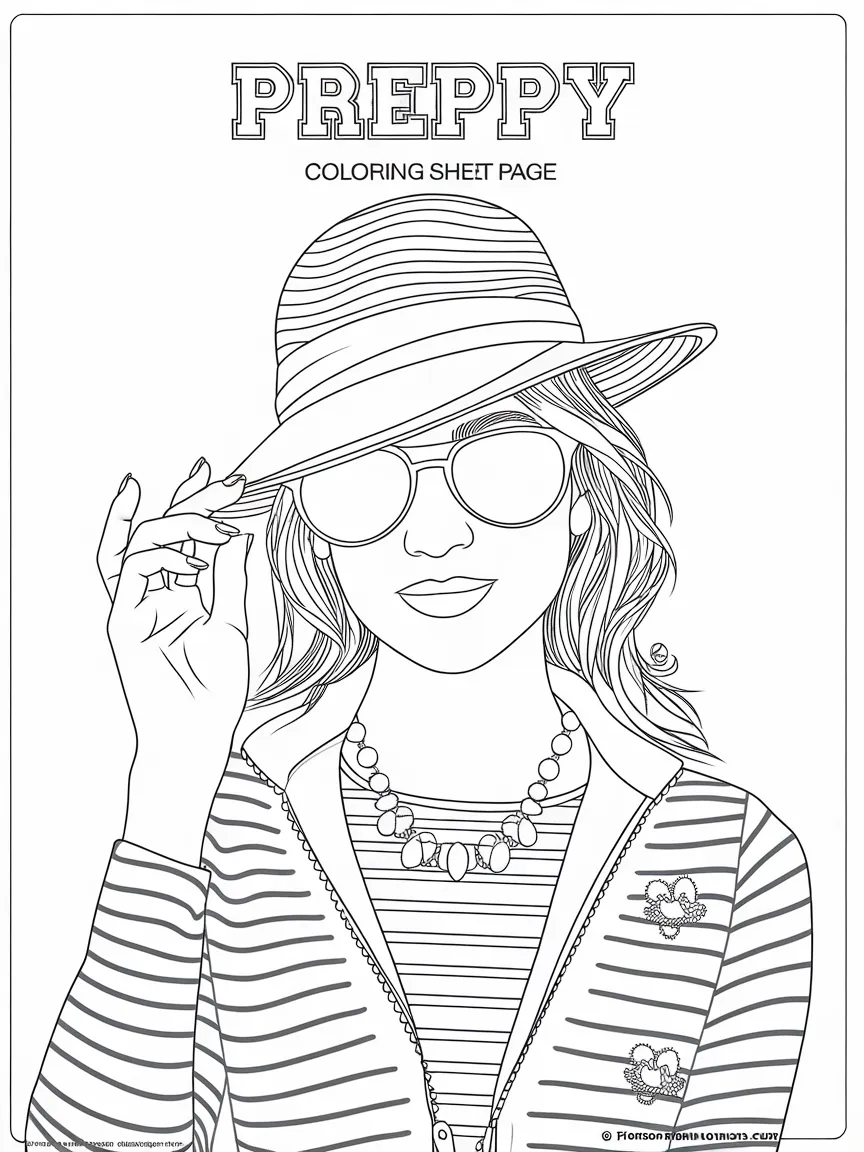 Preppy coloring pages - 703 | ColoringPagesDesign