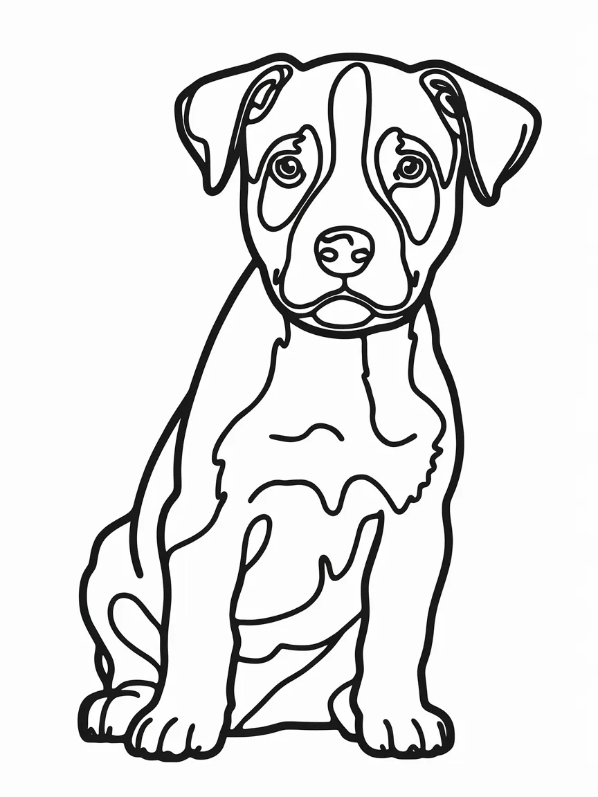 Puppy coloring pages - 553 | ColoringPagesDesign