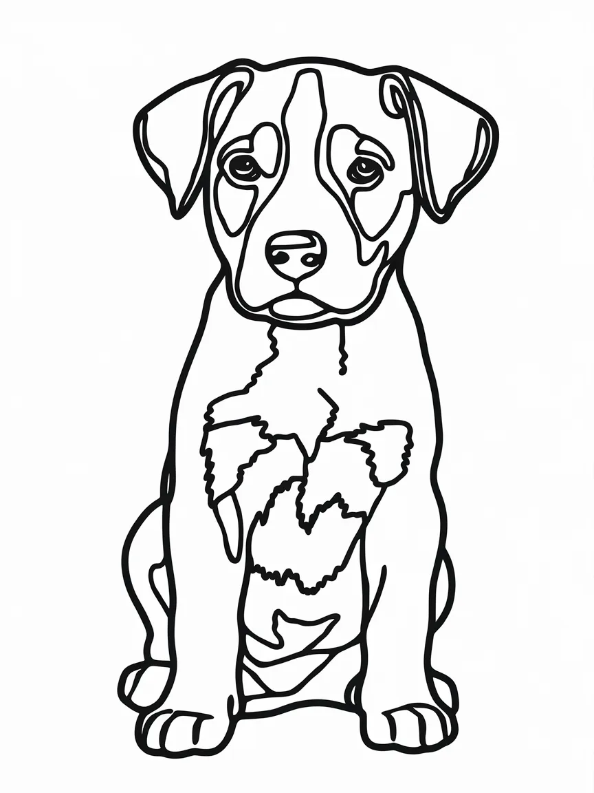 Puppy coloring pages - 554 | ColoringPagesDesign