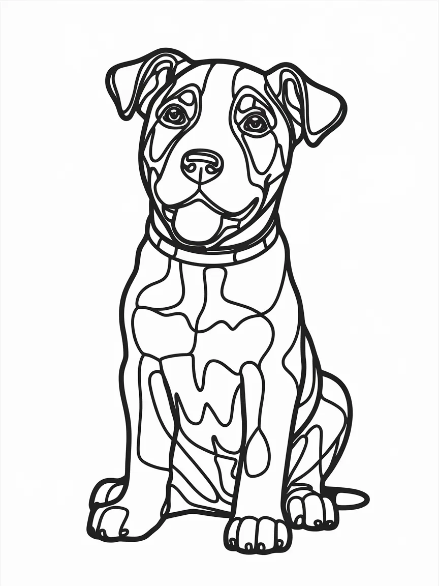 Puppy coloring pages - 556 | ColoringPagesDesign