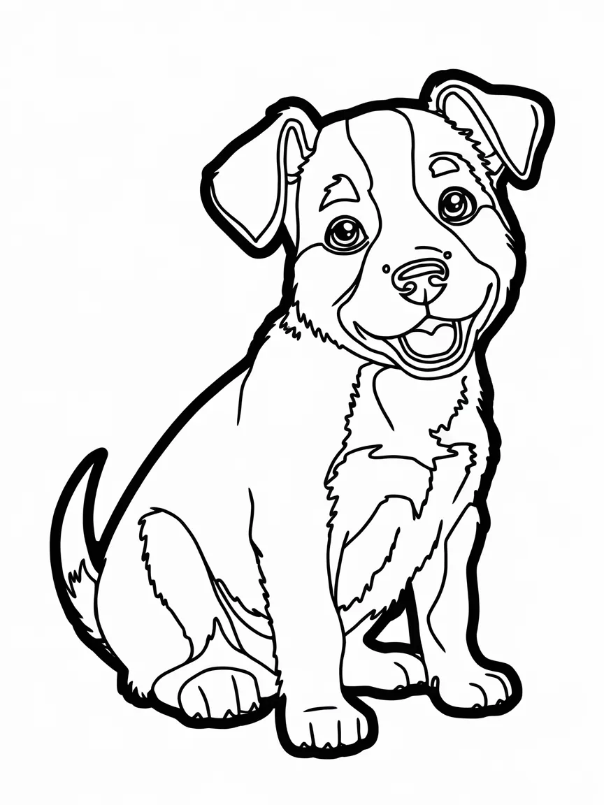 Puppy coloring pages - 559 | ColoringPagesDesign