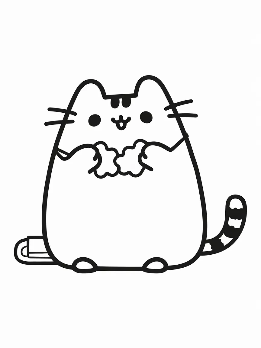 Pusheen coloring pages - 1014 | ColoringPagesDesign