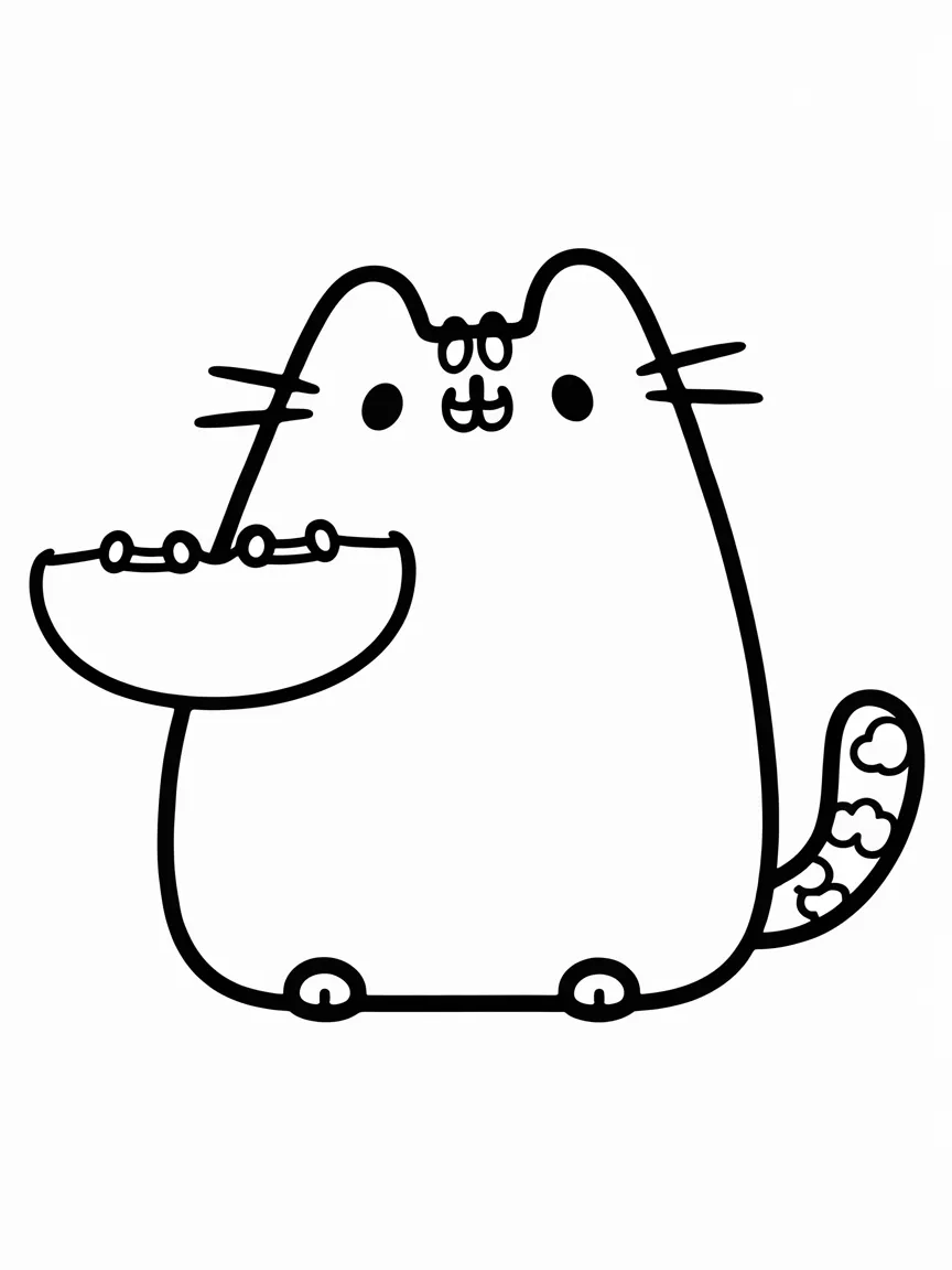 Pusheen coloring pages - 1016 | ColoringPagesDesign