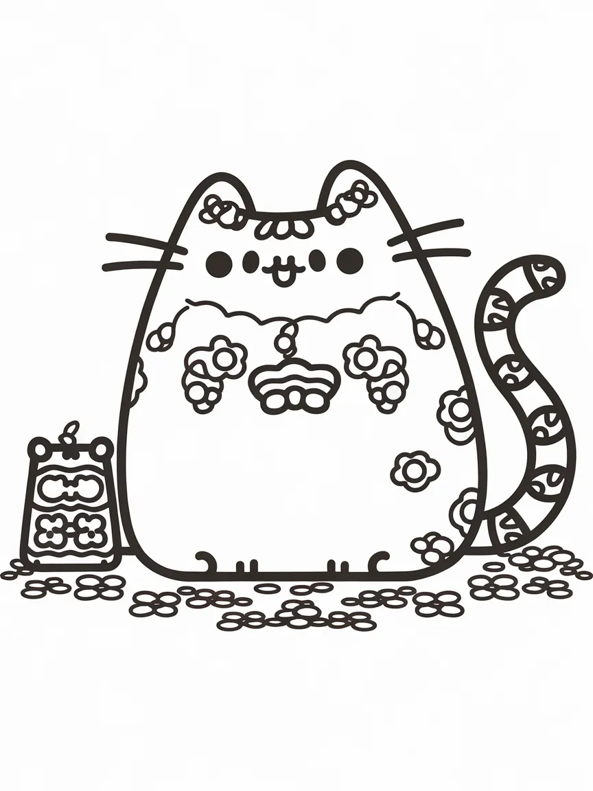 Pusheen coloring pages - 1023 | ColoringPagesDesign