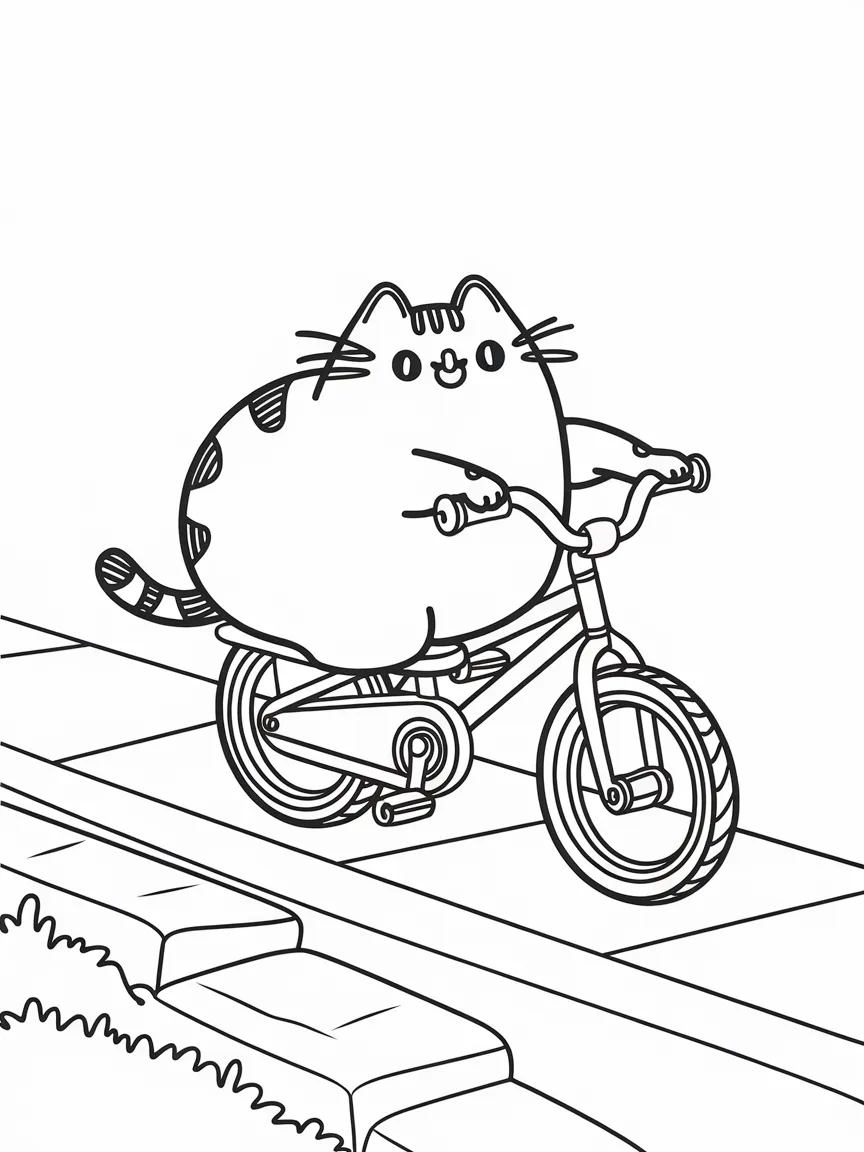 Pusheen coloring pages - 1862 | ColoringPagesDesign