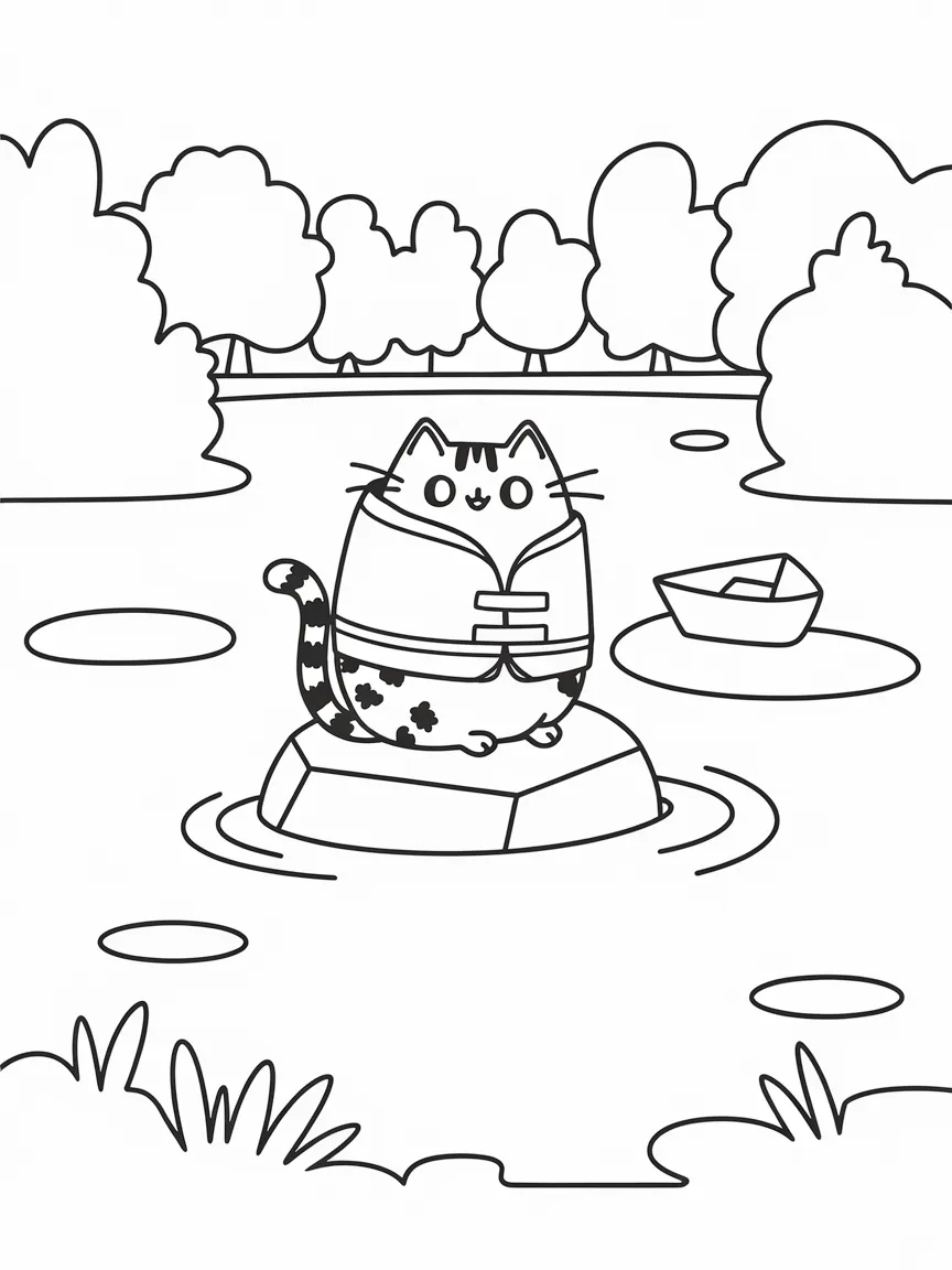 Pusheen coloring pages - 1867 | ColoringPagesDesign